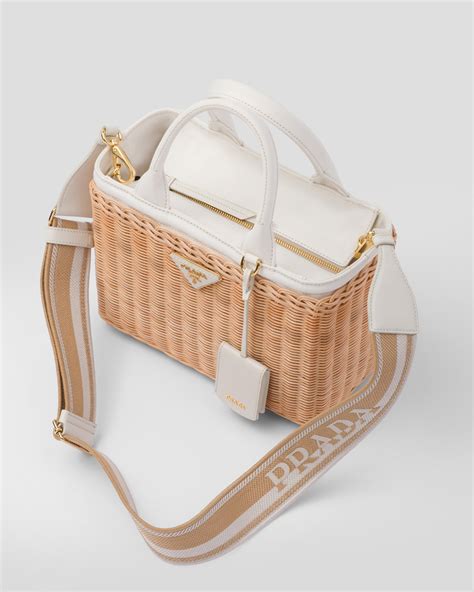 prada shopper tote|prada wicker tote.